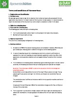Broschüre Terms & Conditions (english)