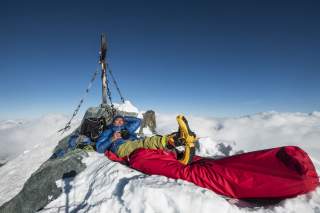 Winterbiwak auf dem Großglockner. Foto: Heinz Zak