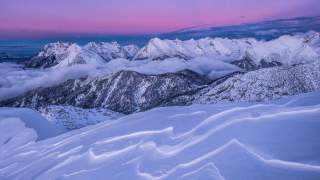 Blick von der Seefelder Spitze ins Karwendel. Foto: Heinz Zak