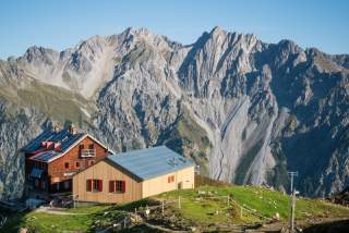 Photovoltaik auf der Kaltenberghütte. Foto: J. Gassner