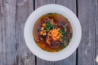 Kaspressknödelsuppe von der Greizer Hütte