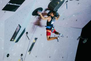 Yannick Flohé landet knapp hinter Megos auf dem vierten Platz; Foto: Lena Drapella/IFSC