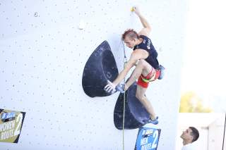 Sebastian Halenke in Koper. Foto: IFSC/Dimitris Tosidis