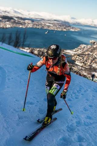 Tatjana Paller (DAV Tölz) beim letzten Vertical der Saison in Norwegen