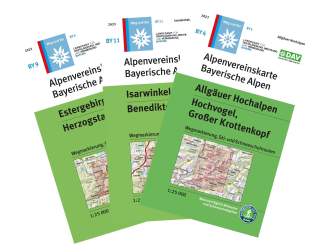 Kartenfächer Alpenvereinskarten Bayerische Alpen
