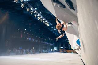 Einzigartiges Venue auf der DM Bouldern 2023
