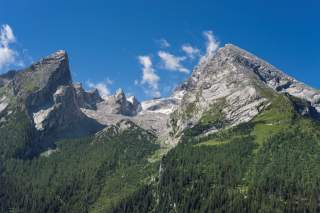 Der Watzmann mit seinen fünf Kindern.