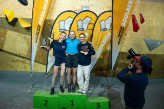Podium Deutsche Meisterschaft Bouldern