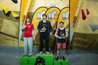 Podium Deutsche Meisterschaft Bouldern
