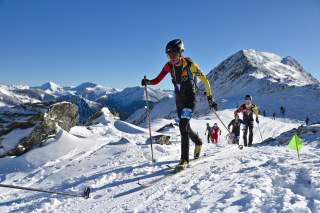Marc Dürr (DAV Allgäu-Kempten)  vor Finn Hösch (DAV Bergland München) beim Individual Weltcup in Andorra