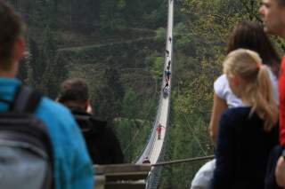 Hängeseilbrücke an der Geierley