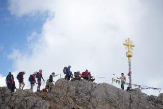 Selfie-Location Zugspitzgipfel