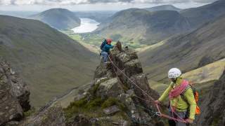 Klettern an der Needle Ridge im Lake District