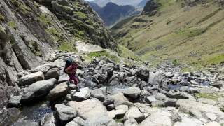 Blockgelände beim Aufstieg zum Gimmer Crag