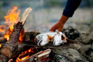 Frischer Fisch im Basislager