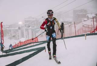 Finn Hösch (DAV Bergland München) beim Sprint Weltcupauftakt in Val Thorens (FRA)