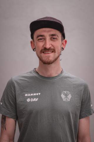 Porträt Aldrik Bethke vom DAV Kader Paraclimbing