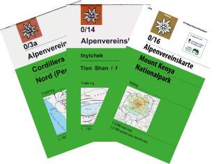 Alpenvereinskarten Trekkingkarten Kartenfächer
