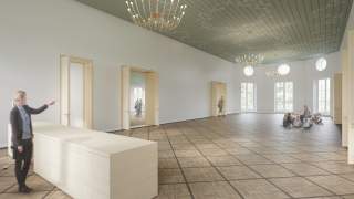 Visualisierung des Mittelraums des Alpinen Museums