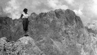 Elisabeth Michaelis in the Dolomites, 1928.
