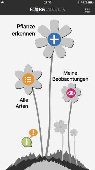 Screenshot der App Flora Incognita