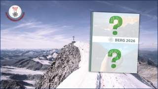 Bild von schneebedecktem Berggrat mit Bild des Alpenvereinsjahrbuchs