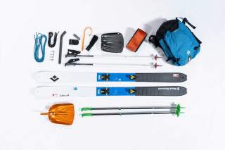 Material für einen Skischlitten
