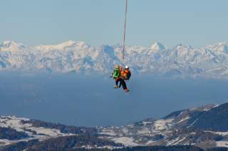 Bergrettung mit Helikopter