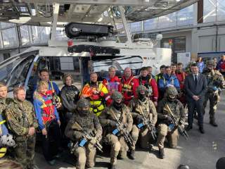 Verschiedene Einsatzteams trainieren hier