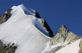 Biancograt in der Bernina Gruppe