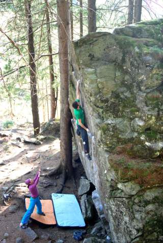 Bouldern mit Crashpads