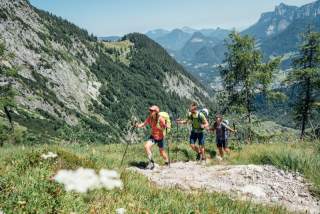 Wandergruppe in den Voralpen