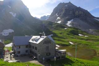 Blick auf die Rappenseehütte