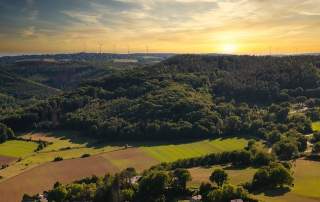 Abenddämmerung über der Eifel