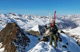 Skitourengeherin letzten Donnerstag am Eiskögele