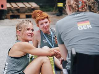 Athleten des deutschen Paraclimbing Teams