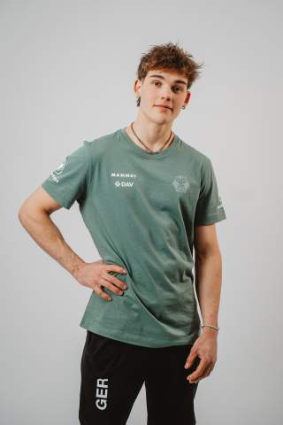 Porträt Emil Zimmermann vom DAV Kader Klettern.