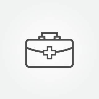 Illustration eines Erste-Hilfe-Koffers Illustration eines Erste-Hilfe-Koffers