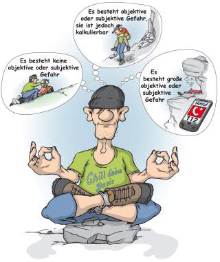 Illustration eines Menschen, der eine Notfall-Situation analysiert. Illustration eines Menschen, der eine Notfall-Situation analysiert.