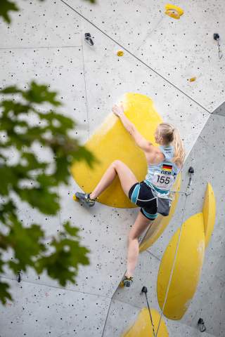 Pia Neumeier (GER) bei der Jugend EM Lead 2026 in Augsburg