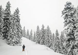 Anstieg am Mittwoch zum Fahrenbergkopf.