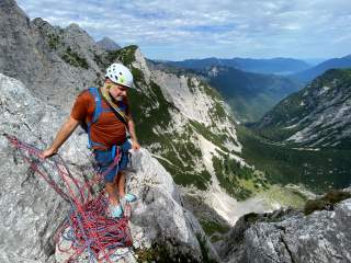 Aussicht am Stand in den Talkessel des Reintals