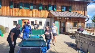 neues Hüttenschild für die Hütte