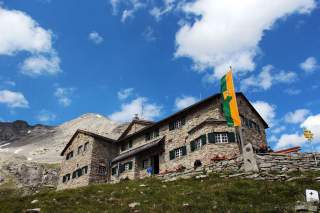 Berghütte aus Stein