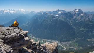 Auf dem Gipfel des Grande Dent de Morcles