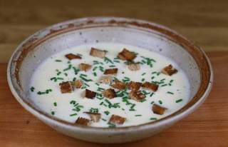 Tiroler Graukassuppe von der Neuen Regensburger Hütte.