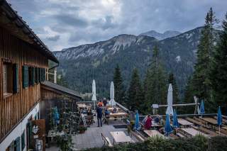 Die Gufferthütte ist das erste Quartier am Weg, Foto: Axel Klemmer