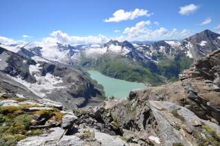 Das Gipfelpanorama vom Fochezkopf (3159m) aus in Richtung Westen fotografiert.