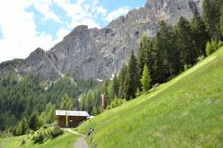 Die Schlernbödelehütte.