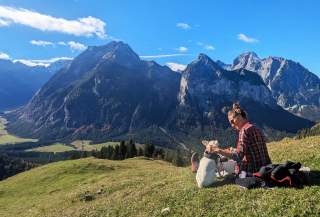 Beste Verhältnisse herrschten am Dienstag beim Aufstieg zum Satteljoch.